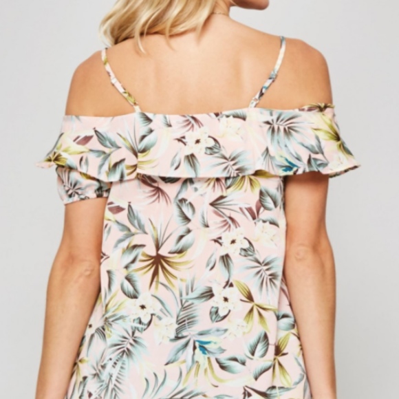 Floral print woven top - Picture 2 of 2